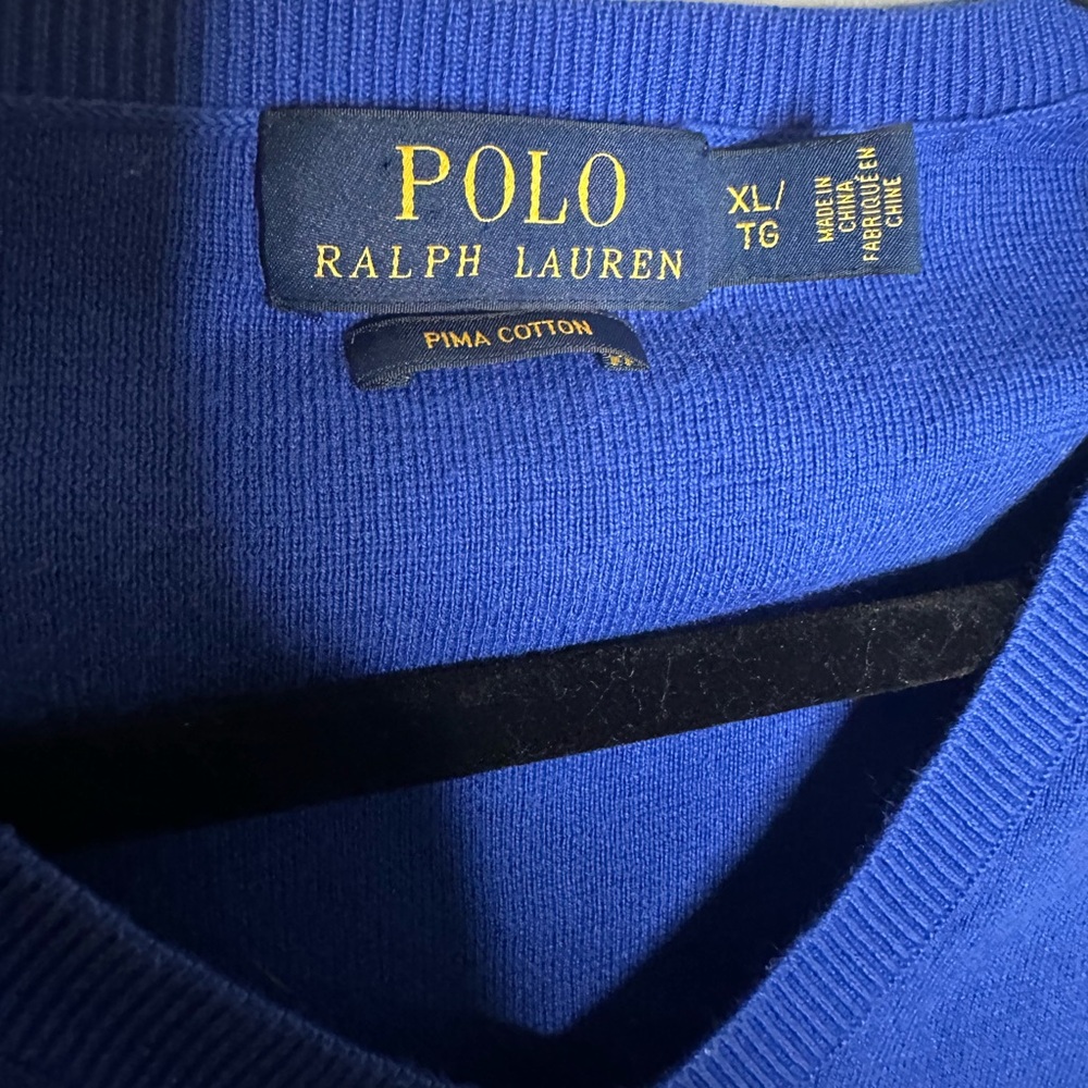 NEW Polo Ralph Lauren Prima Cotton V-neck Sweater - Picture 5 of 7
